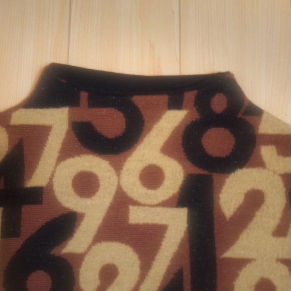 Vintage 80's Matsuda Nicole Tokyo  Very Rare Wool Funnel Neck Sweater Size M - Picture 4 of 8